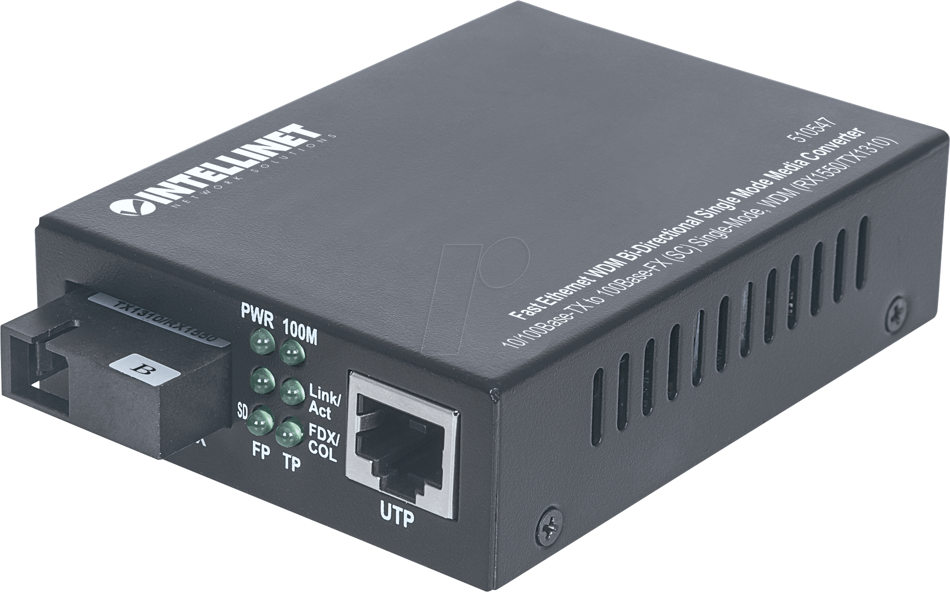 INT 510547 - Medienkonverter, Fast Ethernet, SC, Singlemode von Intellinet