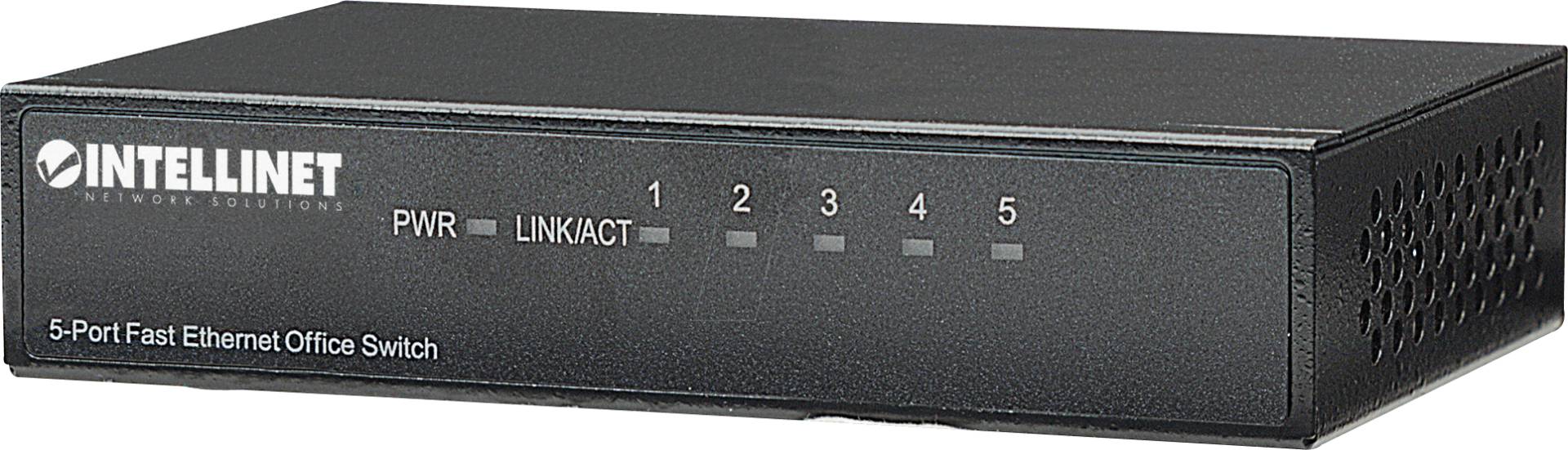 INT 523301 - Switch, 5-Port, Fast Ethernet von Intellinet