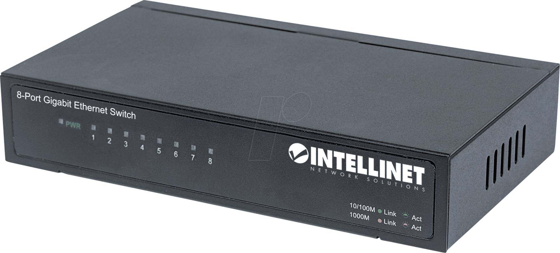INT 530347 - Switch, 8-Port, Gigabit Ethernet von Intellinet