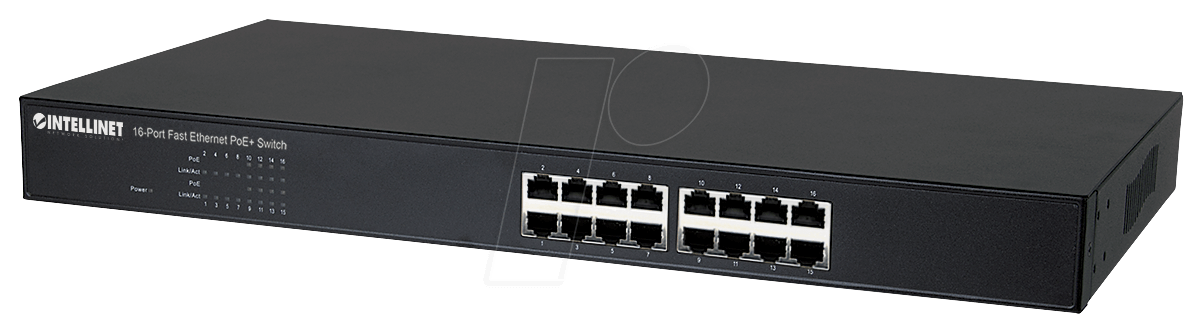 INT 560771 - Switch, 16-Port, Fast Ethernet von Intellinet