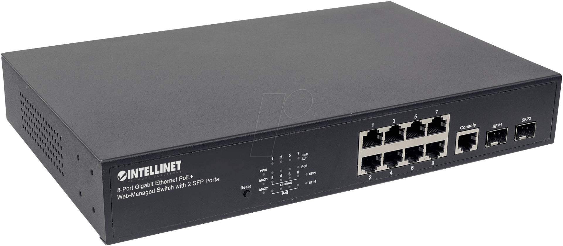 INT 561167 - Switch, 8-Port, Gigabit Ethernet, managebar von Intellinet