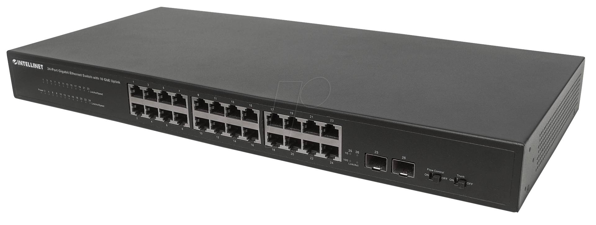 INT 561280 - Switch, 24-Port, Gigabit Ethernet, SFP von Intellinet