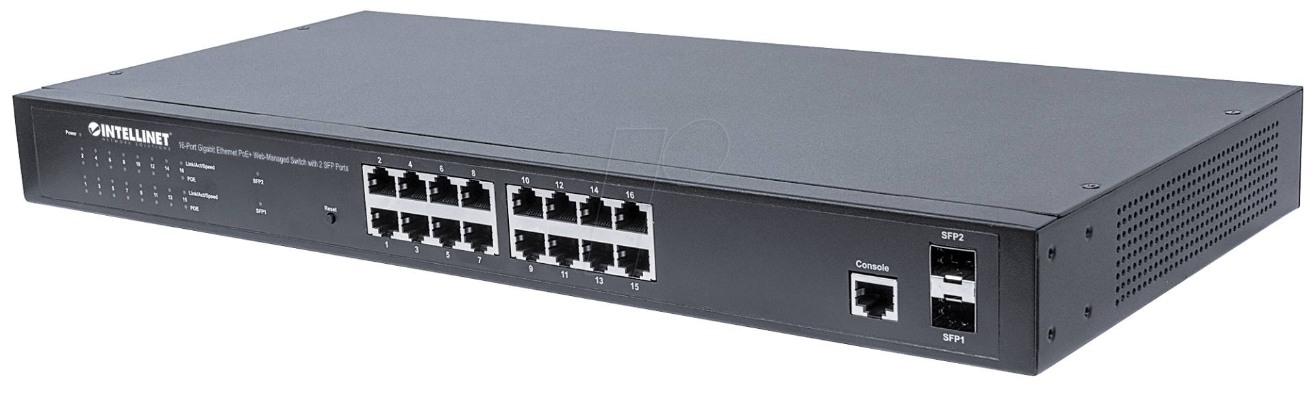 INT 561341 - Switch, 16-Port, Gigabit Ethernet, managebar von Intellinet