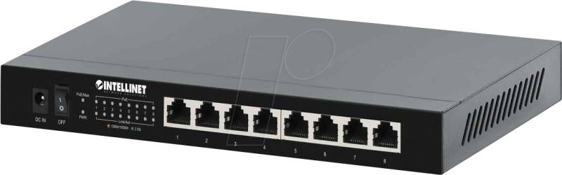 INT 561938 - Switch, 8-Port, 2,5 Gigabit Ethernet, PoE+ von Intellinet