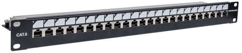 INT 720564 - Patchpanel, 19”, 24-Port, Cat.6, 1 HE von Intellinet