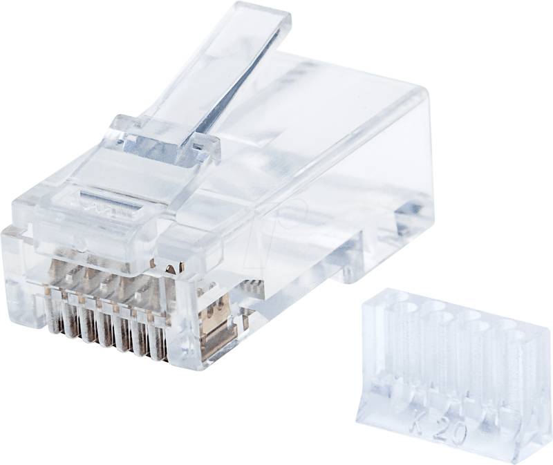 INT 790604 - CAT6 Modularstecker, UTP, 3-Punkt, 90 Stk von Intellinet