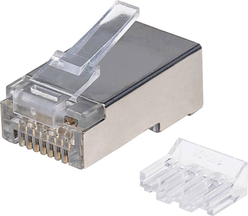 INT 790697 - CAT6A Modularstecker, STP, 2-Punkt, 90 Stk von Intellinet