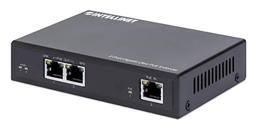INTELLINET 2-Port Gigabit Ultra PoE-Extender 60W um 100m, Schwarz INTELLINET 2-Port Gigabit Ultra PoE-Extender 60W um 100m, Schwarz von Intellinet