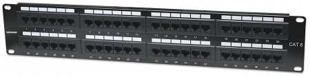 INTELLINET 48-Port Cat6 Patchpanel INTELLINET 48-Port Cat6 Patchpanel von Intellinet