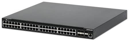 INTELLINET 54-Port L3 Fully Managed PoE+ Switch mit 48 Gigabit Ethernet-Ports und 6 SFP+ Uplinks INTELLINET 54-Port L3 Fully Managed PoE+ Switch mit 48 Gigabit Ethernet-Ports und 6 SFP+ Uplinks von Intellinet