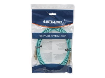 INTELLINET LWL Anschlusskabel LC/LC 5m  Multimode OM3 aqua von Intellinet