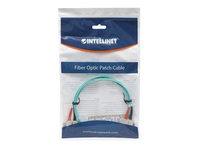 INTELLINET LWL Anschlusskabel SC/SC 1m  Multimode OM3 aqua von Intellinet