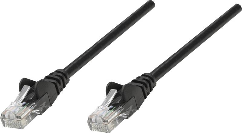INTELLINET Patchkabel RJ45 U/UTP Cat5e 5.0m Hebelschutz schw von Intellinet
