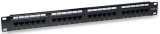INTELLINET Patchpanel 1HE 24-Port Cat6 UTP sw INTELLINET Patchpanel 1HE 24-Port Cat6 UTP sw von Intellinet