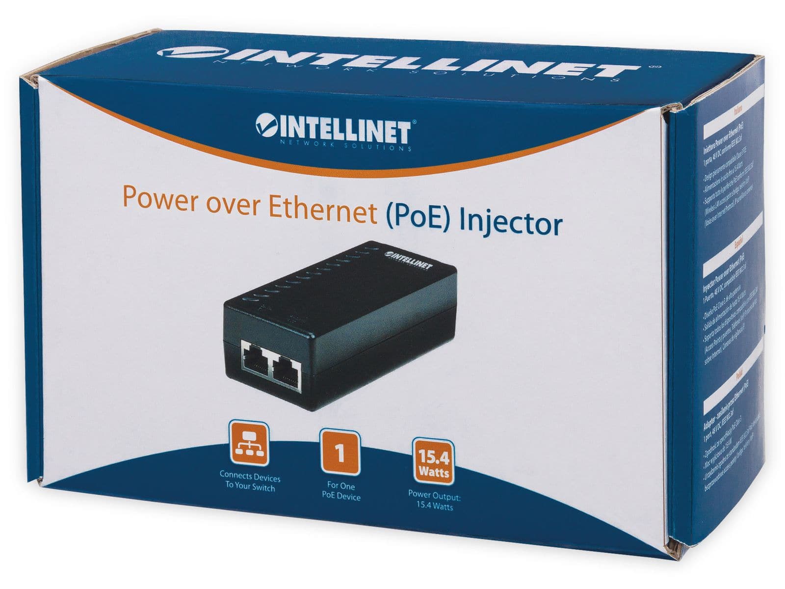 INTELLINET PoE-Injektor 524179, 1-Port von Intellinet