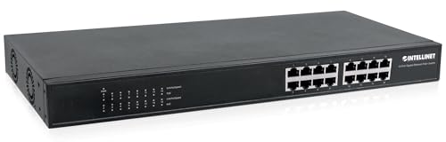 Intellinet 16-Port Gigabit Ethernet PoE+ Switch Endspan 19" Rackmount schwarz 560993 Intellinet 16-Port Gigabit Ethernet PoE+ Switch Endspan 19" Rackmount schwarz 560993 von Intellinet