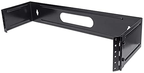 Intellinet 19 Zoll AufklappbareWandbefestigung 48,3 cm 2 HE schwarz 402446 von Intellinet