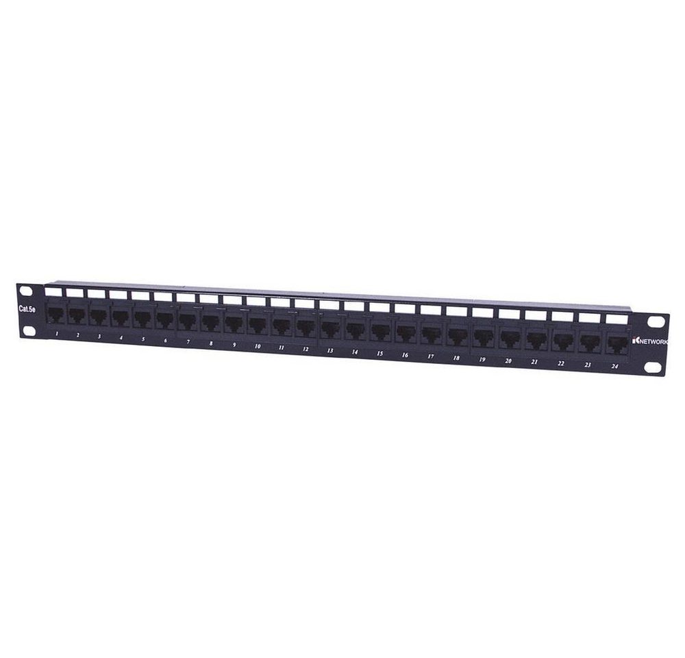 Intellinet 24 Port Cat 5 E UTP Patchpanel Netzwerk-Patch-Panel von Intellinet