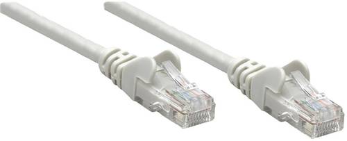 Intellinet 317092 RJ45 Netzwerkkabel, Patchkabel CAT 6a S/FTP 0.50m Grau Einzelschirm, Gesamtschirm, von Intellinet