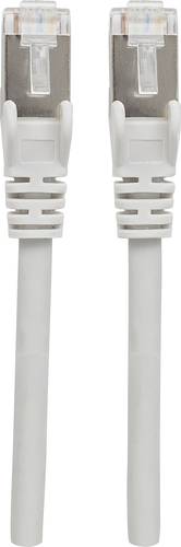 Intellinet 317177 RJ45 Netzwerkkabel, Patchkabel CAT 6a S/FTP 7.50m Grau Folienschirm, Geflechtschir von Intellinet