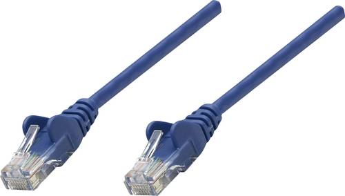 Intellinet 319874 RJ45 Netzwerkkabel, Patchkabel CAT 5e U/UTP 7.50m Blau 1St. von Intellinet