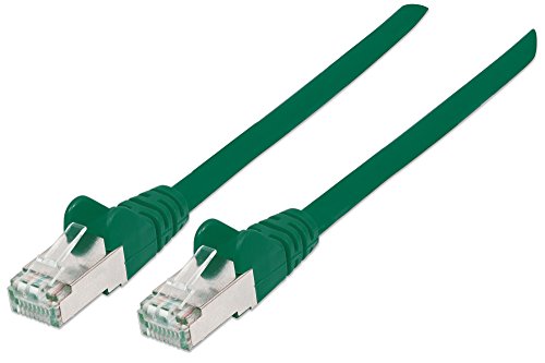Intellinet 350617 Netzwerkkabel Cat6A SFTP 100% Kupfer RJ-45 Stecker/RJ-45 Stecker, 1,5 m grün von Intellinet