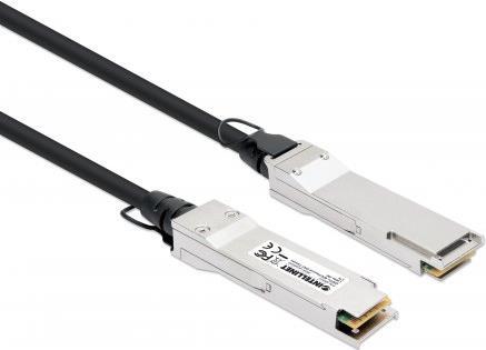 Intellinet - 40GBase Direktanschlusskabel - QSFP+ (M) zu QSFP+ (M) - 3,0m - twinaxial - passiv, geringe Latenz, bis zu 40 Gbps Datentransferrate, 40 Gigabit Ethernet - Schwarz (508537) von Intellinet