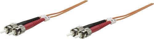 Intellinet 470056 Glasfaser LWL Anschlusskabel [1x ST-Stecker - 1x ST-Stecker] 50/125 µ Multimode O von Intellinet