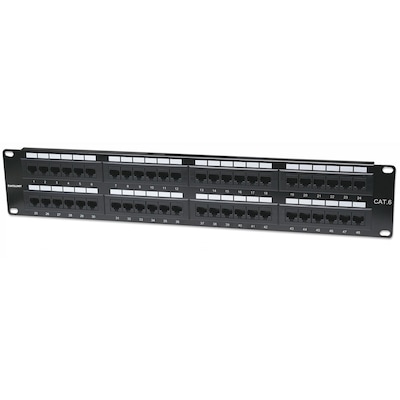 Intellinet 48-Port Cat6 Patchpanel, UTP, 19" Intellinet 48-Port Cat6 Patchpanel, UTP, 19" von Intellinet