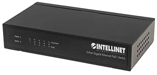 Intellinet 5-Port Gigabit Ethernet PoE+ Switch 4X PSE PoE-Ports IEEE 802.3at/af Power-Over-Ethernet, 60W schwarz 561228 Intellinet 5-Port Gigabit Ethernet PoE+ Switch 4X PSE PoE-Ports IEEE 802.3at/af Power-Over-Ethernet, 60W schwarz 561228 von Intellinet