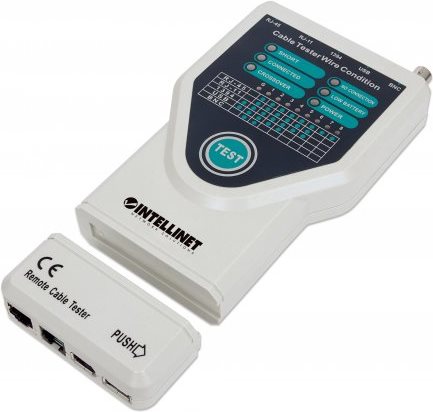 Intellinet 5-in-1 Cable Tester, Tests 5 Commonly Used Network RJ45 and Computer Cables - Netzwerktester (780094) von Intellinet
