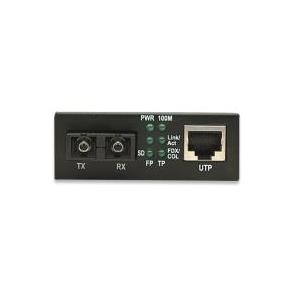 Intellinet 506502 Fast Ethernet Media Converter - Medienkonverter - 10Base-T, 100Base-FX, 100Base-TX - RJ-45 - SC multi-mode - extern - 1310 nm (506502) von Intellinet
