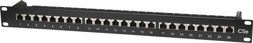 Intellinet 513487 24 Port Netzwerk-Patchpanel 483mm (19 ) CAT 5e 1 HE von Intellinet