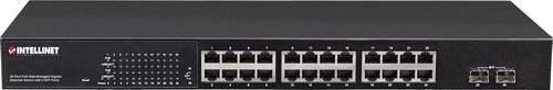 Intellinet 560559 Netzwerk Switch 24 + 2 Port 1 GBit/s PoE-Funktion von Intellinet