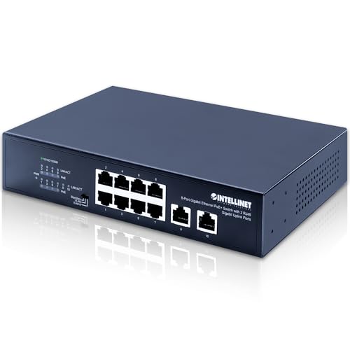 Intellinet 561402 Gigabit Ethernet Switch 8 Ports Poe+ mit 2 RJ45 Ports Gigabit Uplink Intellinet 561402 Gigabit Ethernet Switch 8 Ports Poe+ mit 2 RJ45 Ports Gigabit Uplink von Intellinet