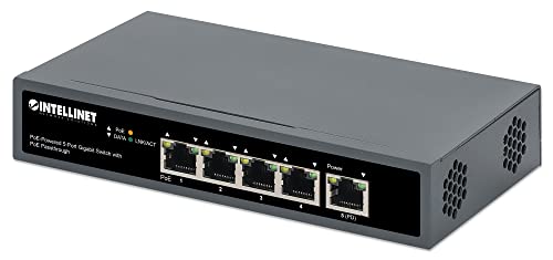 Intellinet 561808 Gigabit-Switch mit 5 Ports mit Stromversorgung, Schwarz Intellinet 561808 Gigabit-Switch mit 5 Ports mit Stromversorgung, Schwarz von Intellinet