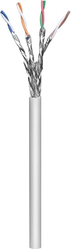 Intellinet 704953 Verlegekabel Cat6a, S/FTP 100 m Rolle, LS0H, CPR-Dca-klassifiziert, AWG 23, Massivdraht, grau von Intellinet