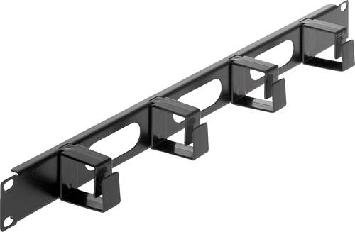 Intellinet 711050 19 Zoll Netzwerkschrank-Kabelführung 1 HE Schwarz (RAL 9005) von Intellinet