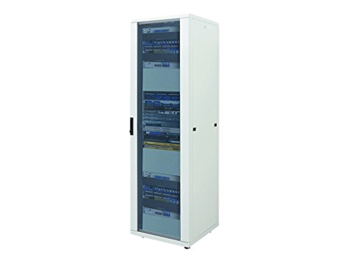 Intellinet 713016 48,26 cm 19" Netzwerkschrank Flatpack 36 HE 1728 (H) x 600 (B) x 800 (T) mm Schutzklasse IP20 grau von Intellinet