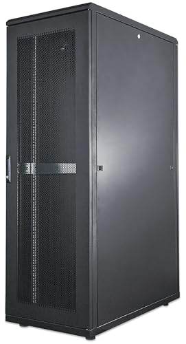 Intellinet 713320 Serverschrank 36 HE 1728 (H) x 600 (B) x 1000 (T) mm Schutzklasse IP20 vollständig montiert, 48,26 cm (19 Zoll) schwarz von Intellinet