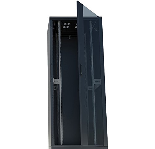 Intellinet 713429 48,26 cm 19" Netzwerkschrank 42 HE 2057 (H) x 600 (B) x 800 (T) mm Schutzklasse IP20 montiert schwarz von Intellinet