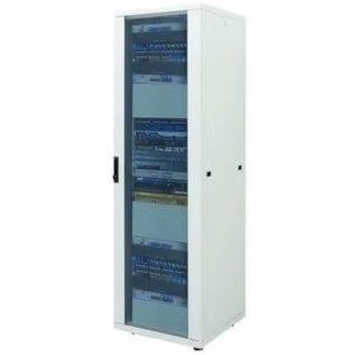 Intellinet 713436 48,26 cm 19" Netzwerkschrank 42 HE 2057 (H) x 600 (B) x 800 (T) mm Schutzklasse IP20 montiert grau von Intellinet