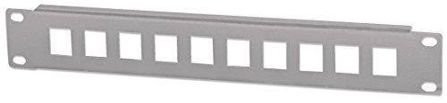 Intellinet 714969 10-Port Patchpanel unbestückt 1 HE, 25,4 cm (10 Zoll) Grau von Intellinet