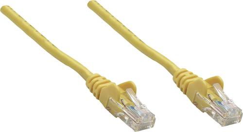 Intellinet 730808 RJ45 Netzwerkkabel, Patchkabel CAT 6 U/UTP 0.25m Gelb von Intellinet