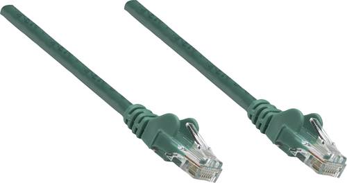 Intellinet 730815 RJ45 Netzwerkkabel, Patchkabel CAT 6 U/UTP 0.25m Grün von Intellinet