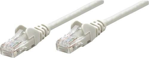 Intellinet 733212 RJ45 Netzwerkkabel, Patchkabel CAT 6 S/FTP 0.50m Grau vergoldete Steckkontakte von Intellinet