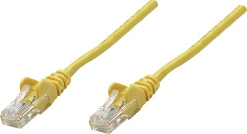 Intellinet 735261 RJ45 Netzwerkkabel, Patchkabel CAT 6 S/FTP 0.50m Gelb vergoldete Steckkontakte von Intellinet