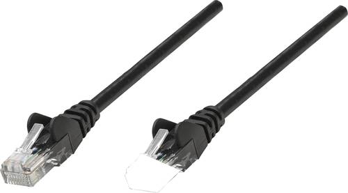 Intellinet 735391 RJ45 Netzwerkkabel, Patchkabel CAT 6 S/FTP 2.00m Schwarz vergoldete Steckkontakte von Intellinet