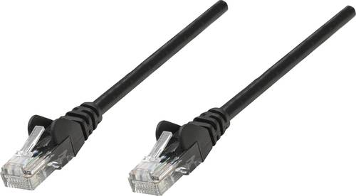 Intellinet 735568 RJ45 Netzwerkkabel, Patchkabel CAT 6 S/FTP 5.00m Schwarz vergoldete Steckkontakte von Intellinet