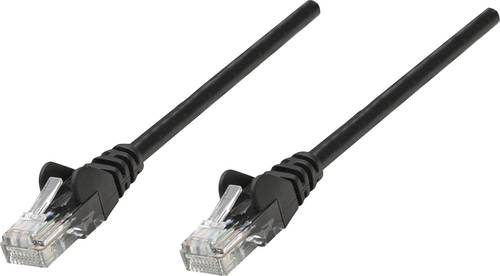 Intellinet 735667 RJ45 Netzwerkkabel, Patchkabel CAT 6 S/FTP 7.50m Schwarz vergoldete Steckkontakte von Intellinet